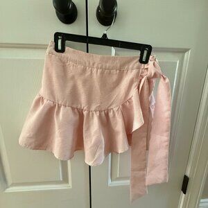 Pink Seersucker Skort X-Small - NWOT